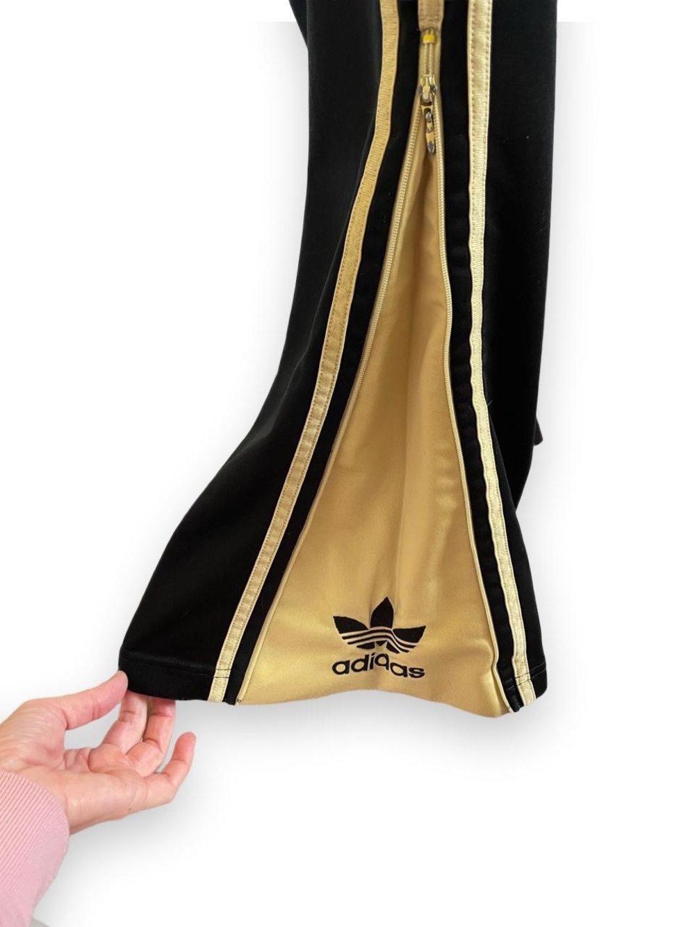 90’s Adidas Track Pants w/ Zipper Flare Ankle